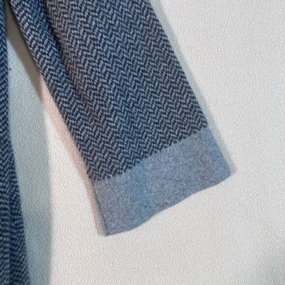 Bendetta B Cardigan Women's Sz M Grey Made in Italy Soft Wool Blend Herringbone‎ - Picture 5 of 12